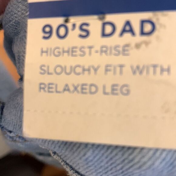 Arizona size 5 highest rise denim jeans slouchy fit with relaxed leg - Picture 4 of 9